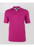 Polo oxford mercerisé grande taille framboise