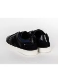 Sneakers en cuir Ixial grande taille bleu marine