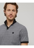 Polo oxford grande taille anthracite