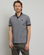 Polo oxford grande taille anthracite