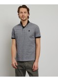 Polo oxford grande taille anthracite