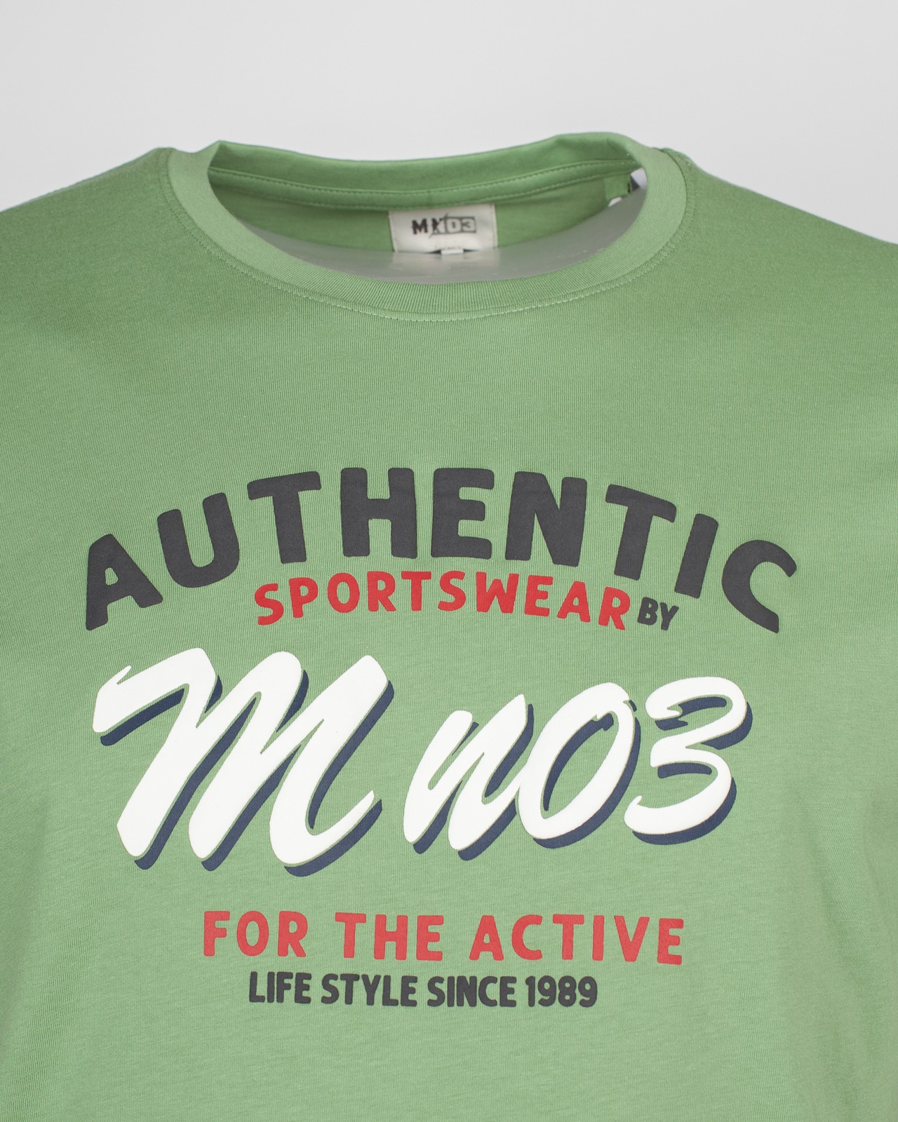 Tee-shirt pour homme grand imprimé vert amande