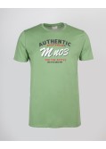 Tee-shirt pour homme grand imprimé vert amande