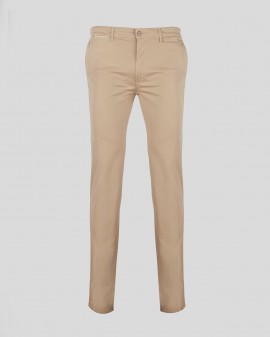 Pantalon chino twill beige pour Homme Grand