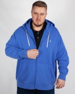 Sweat en molleton grande taille bleu