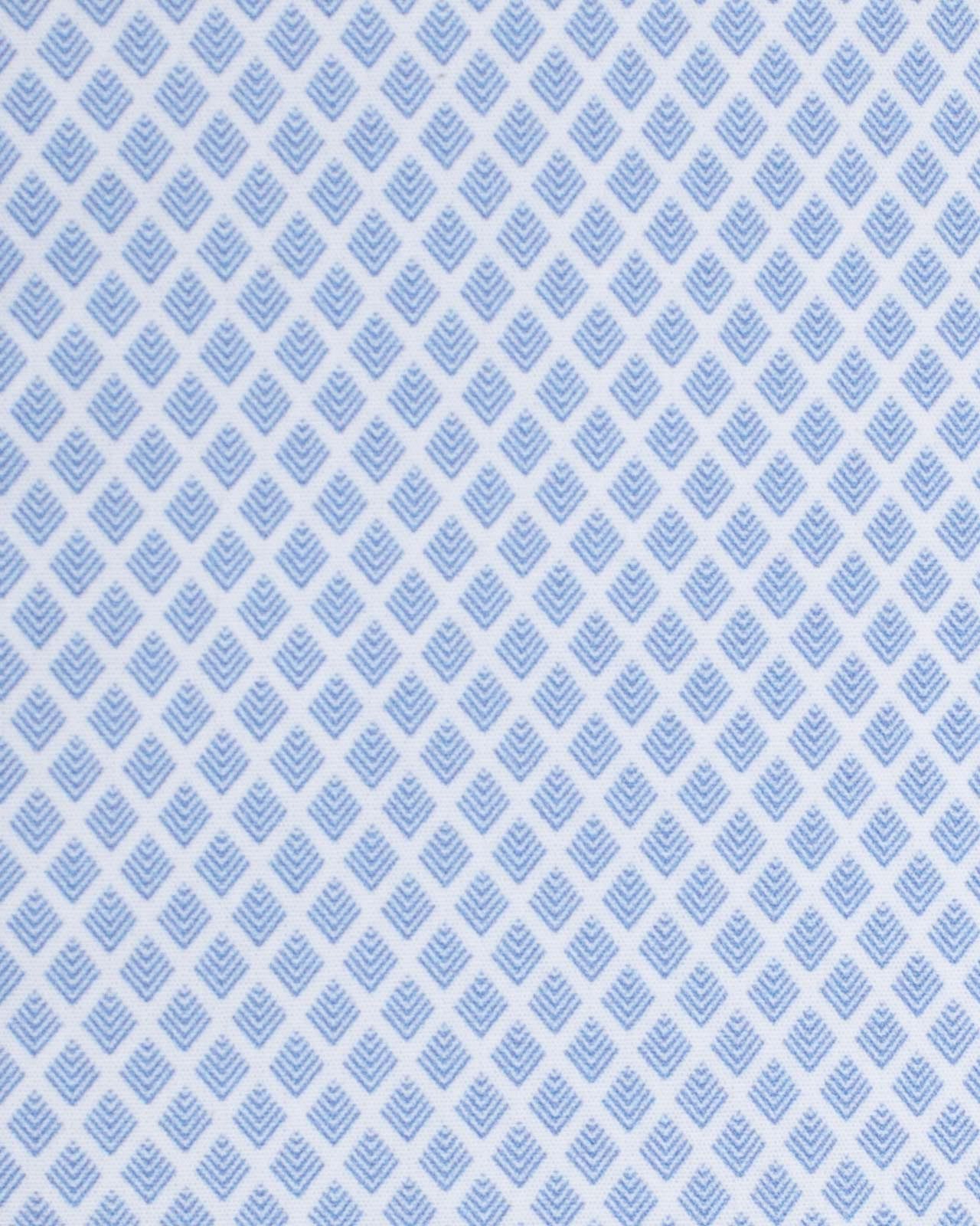 Chemise géométrique grande taille bleu ciel