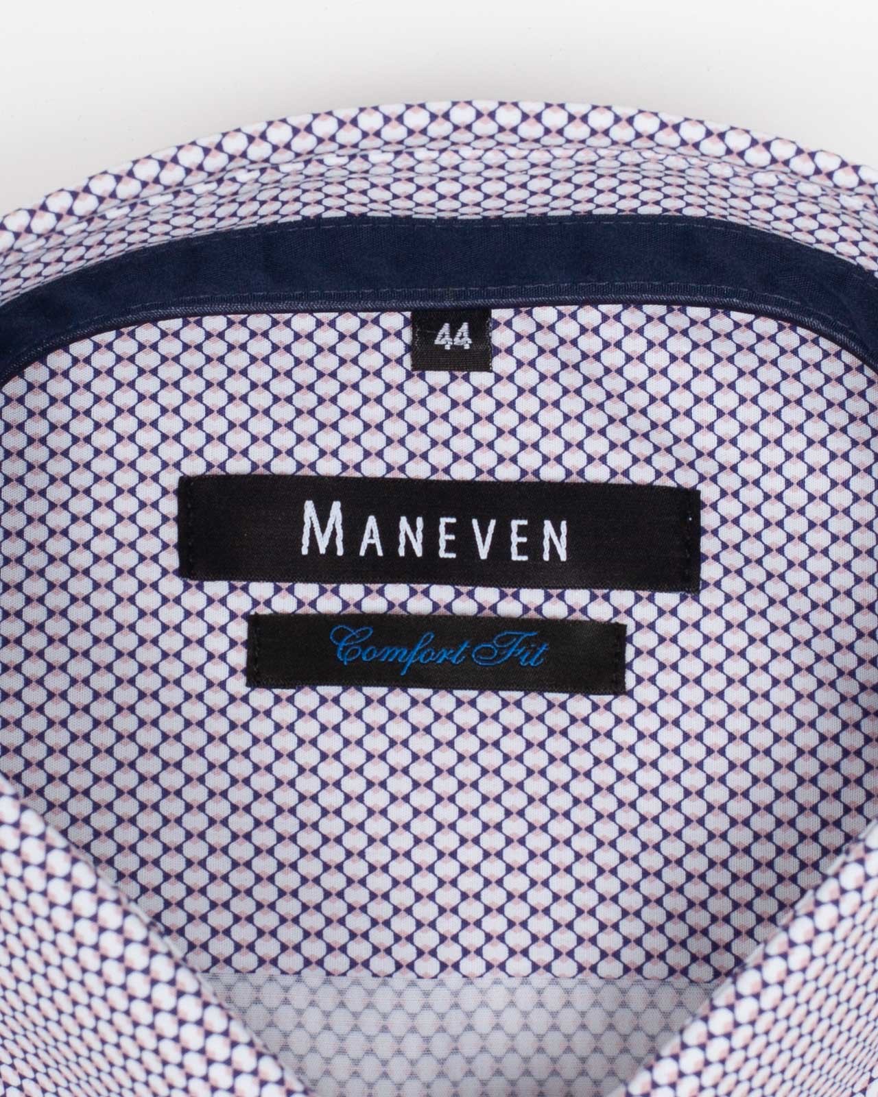 Chemise géométrique grande taille blanc