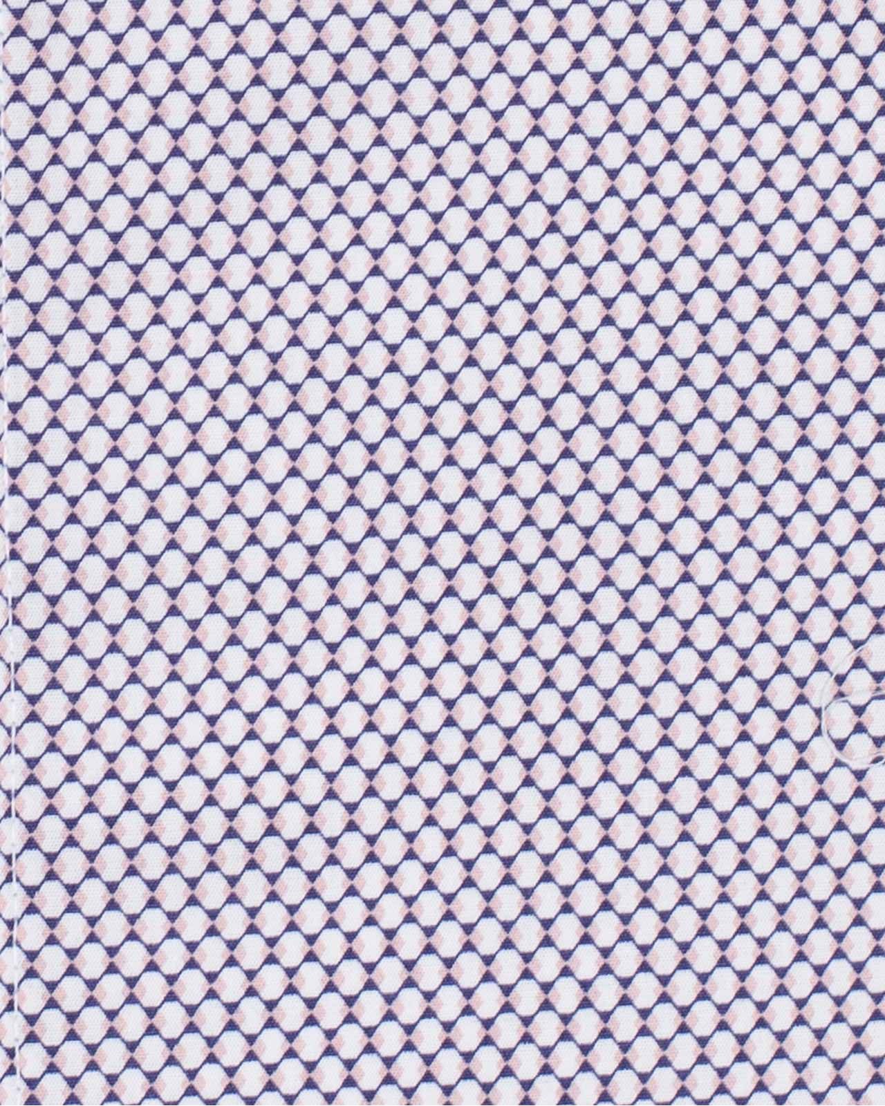 Chemise géométrique grande taille blanc