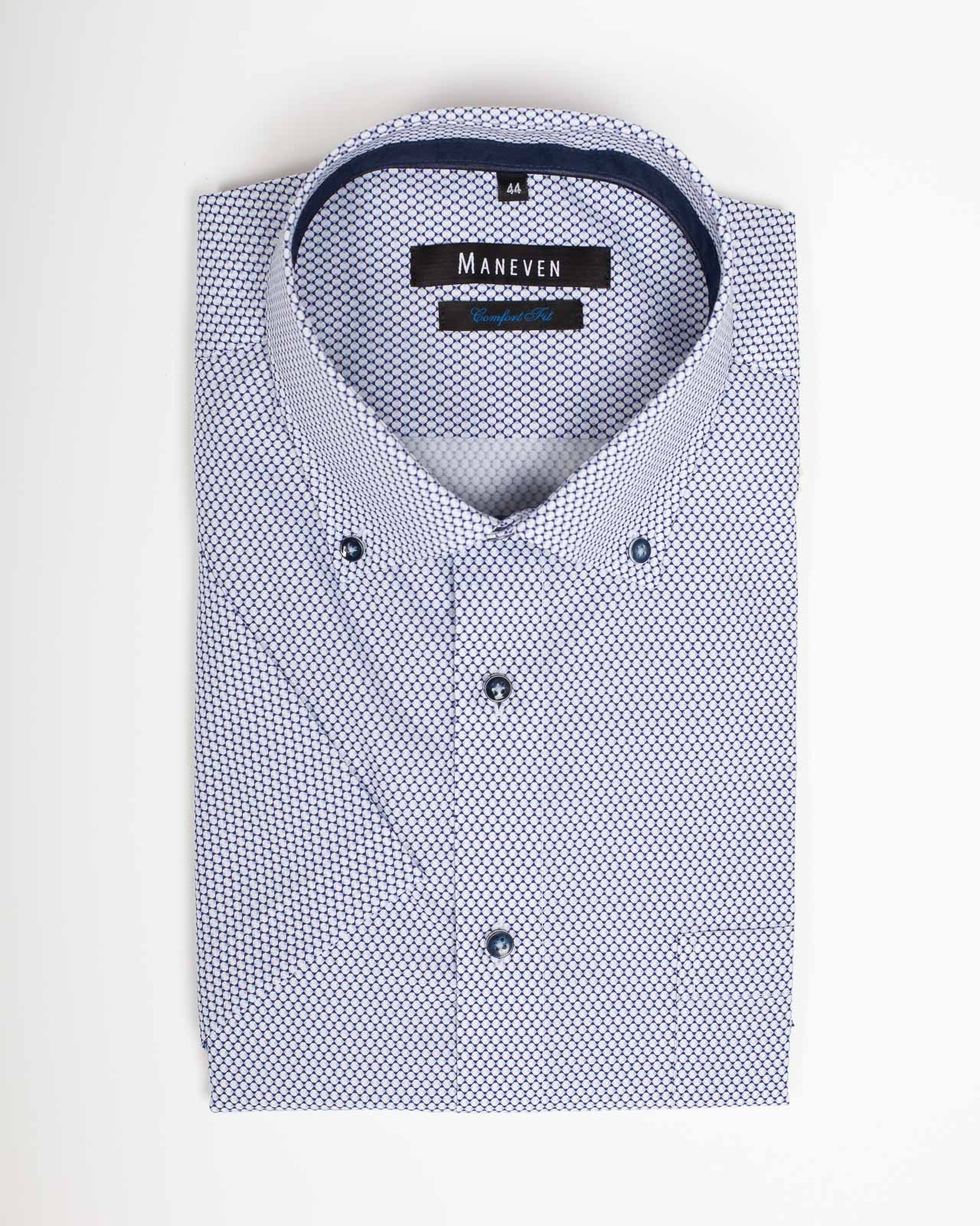 Chemisette géométrique grande taille blanc EC