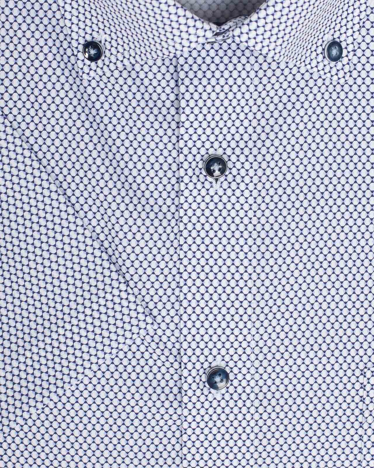 Chemisette géométrique grande taille blanc EC