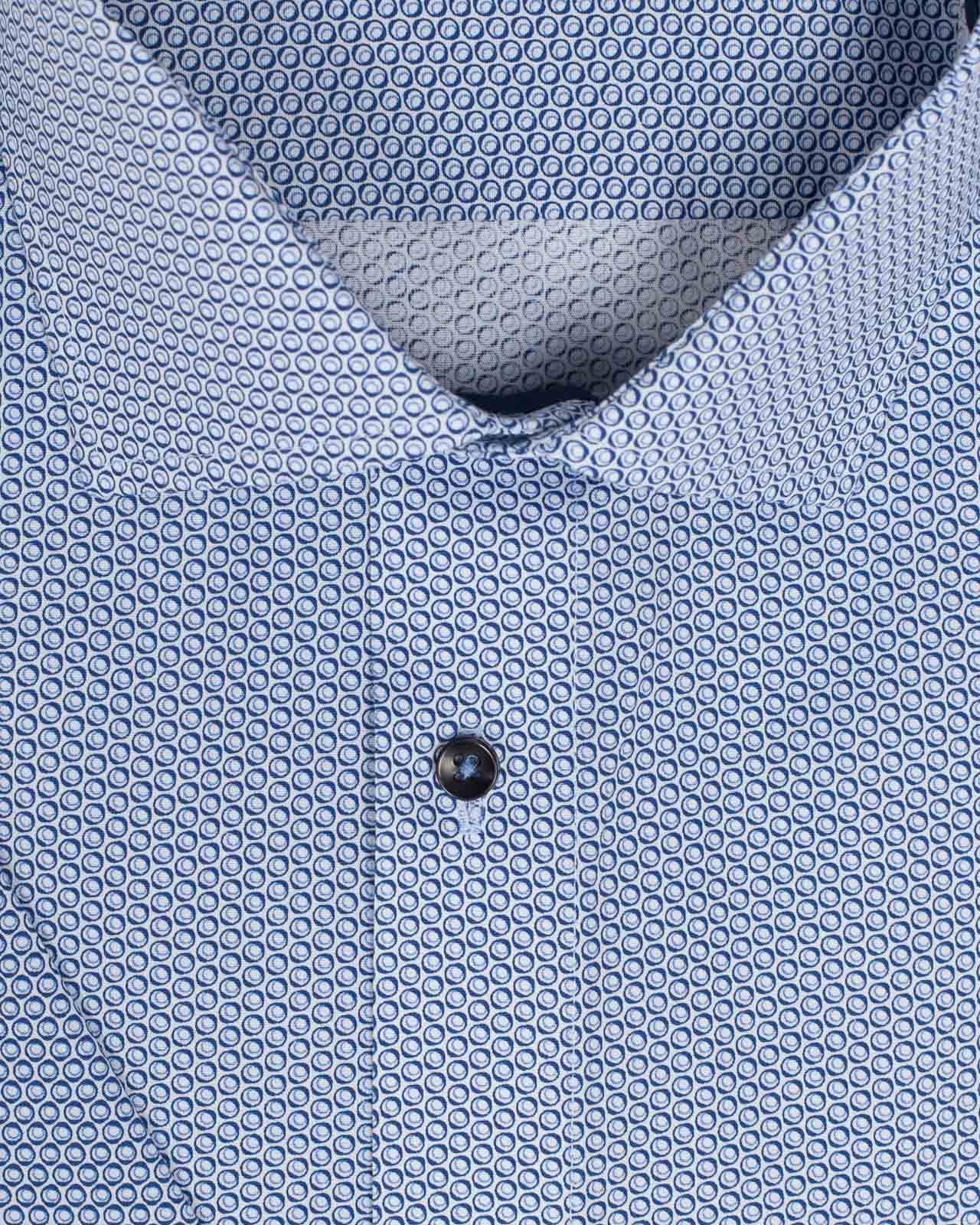 Chemisette fantaisie grande taille bleu EC