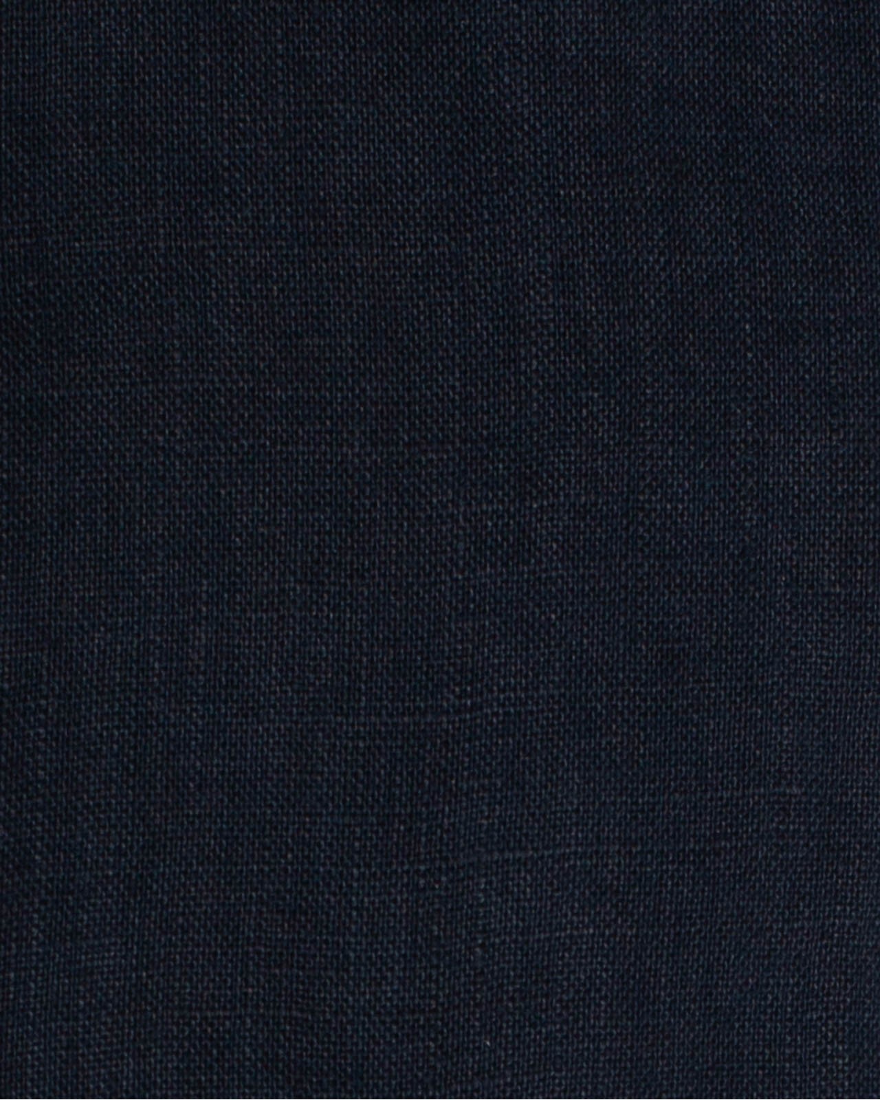 Chemise extra-longue pour homme grand en lin bleu marine