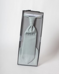 Lavallière dobby bleu