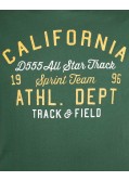 Tee-shirt California grande taille vert