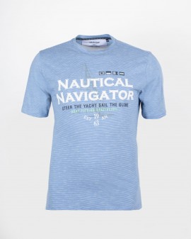 Tee shirt Nautical grande taille bleu