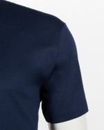 Tee-shirt jersey mercerisé grande taille bleu marine