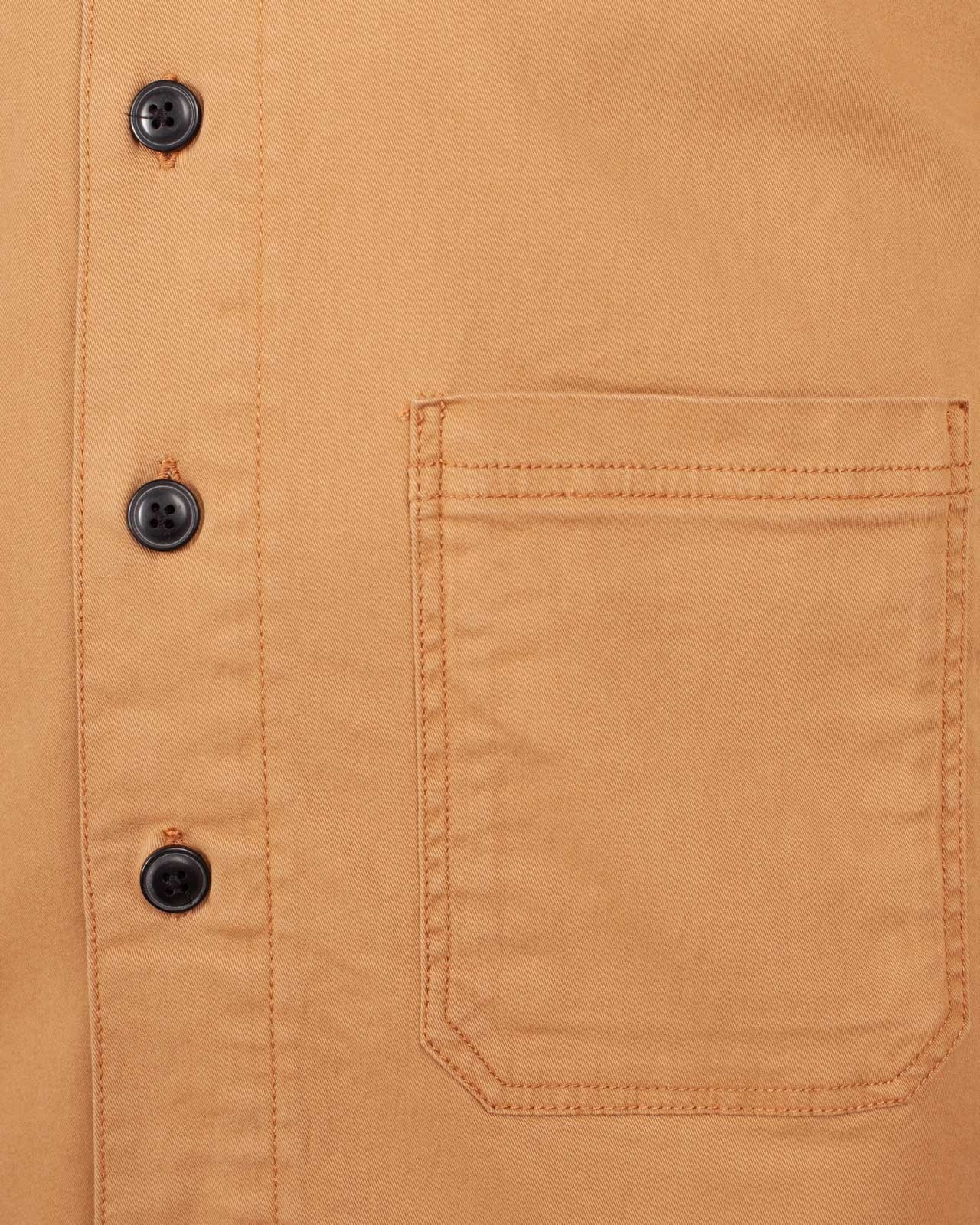 Surchemise gabardine pour homme grand camel