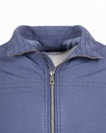 Blouson en coton grande taille bleu marine