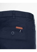 Pantalon chino armuré grande taille bleu marine