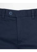 Pantalon chino armuré grande taille bleu marine