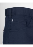 Pantalon chino armuré grande taille bleu marine
