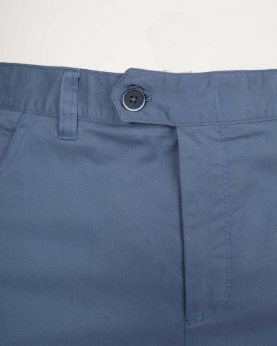 Pantalon chino twill grande taille bleu