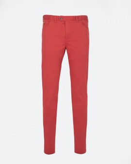 Pantalon chino twill grande taille rose