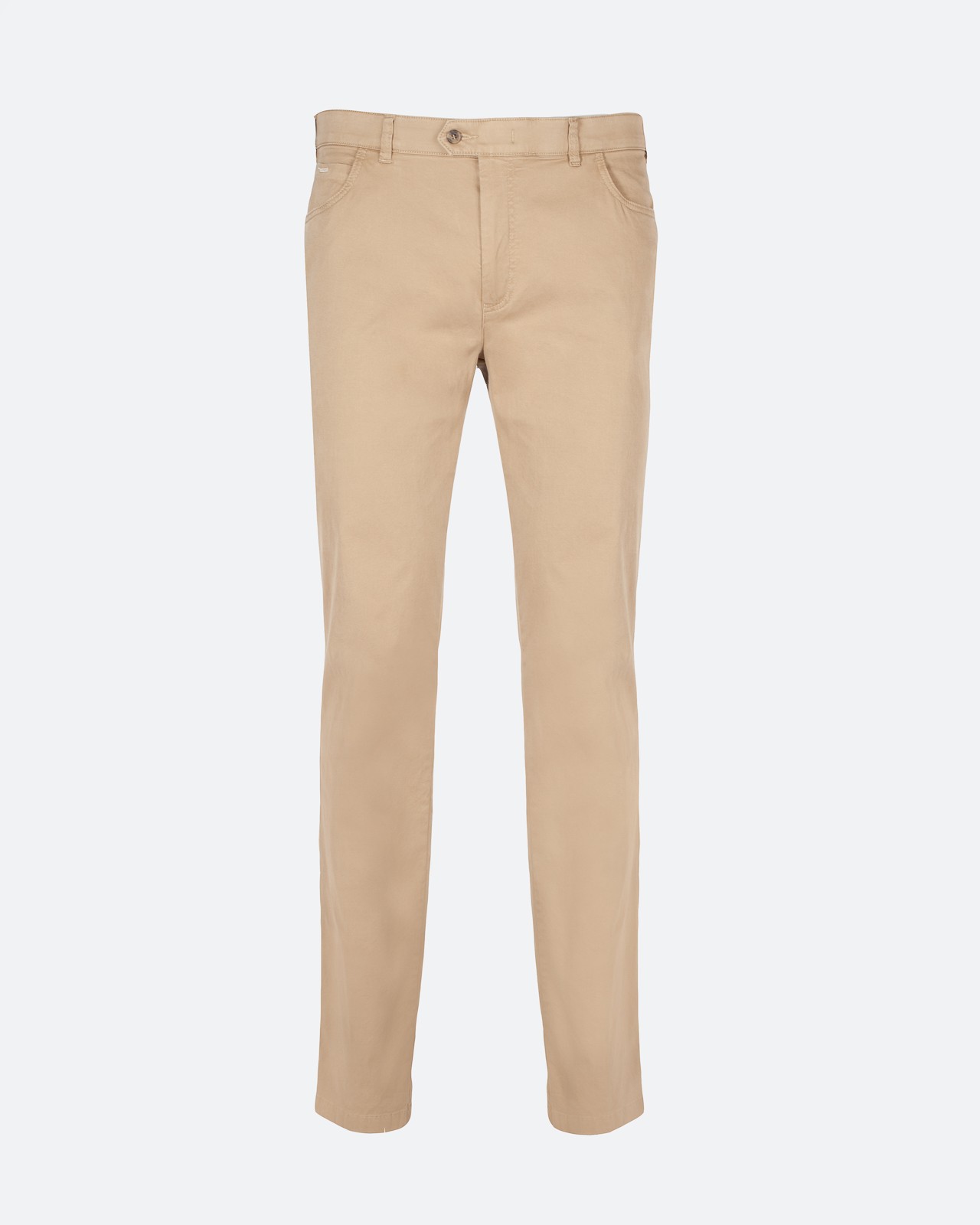 Pantalon chino structure grande taille beige