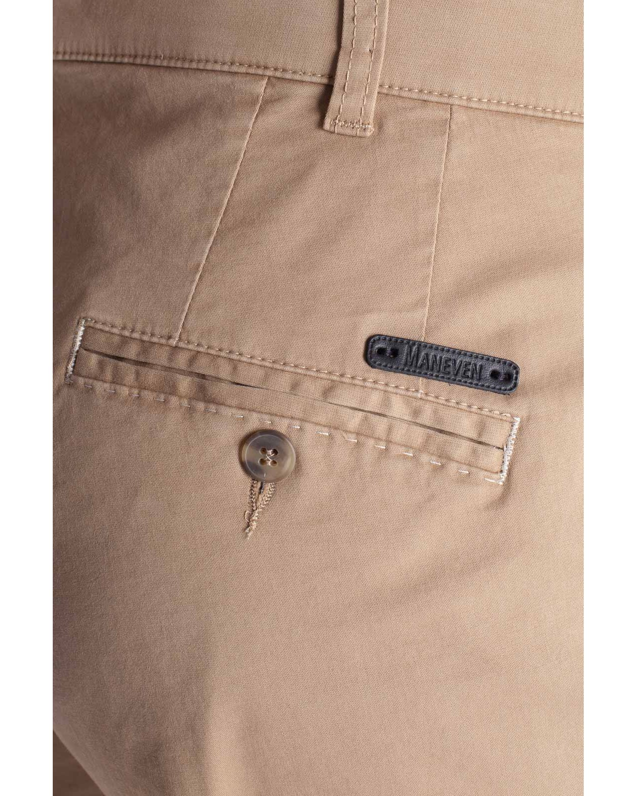 Pantalon chino structure grande taille beige