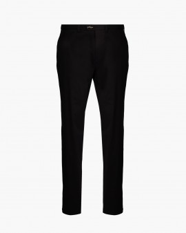 Pantalon chino Genua grande taille noir