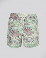 Short de bain grande taille tropical vert