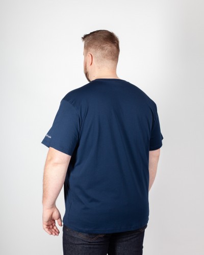 Tee-shirt grande taille bleu marine