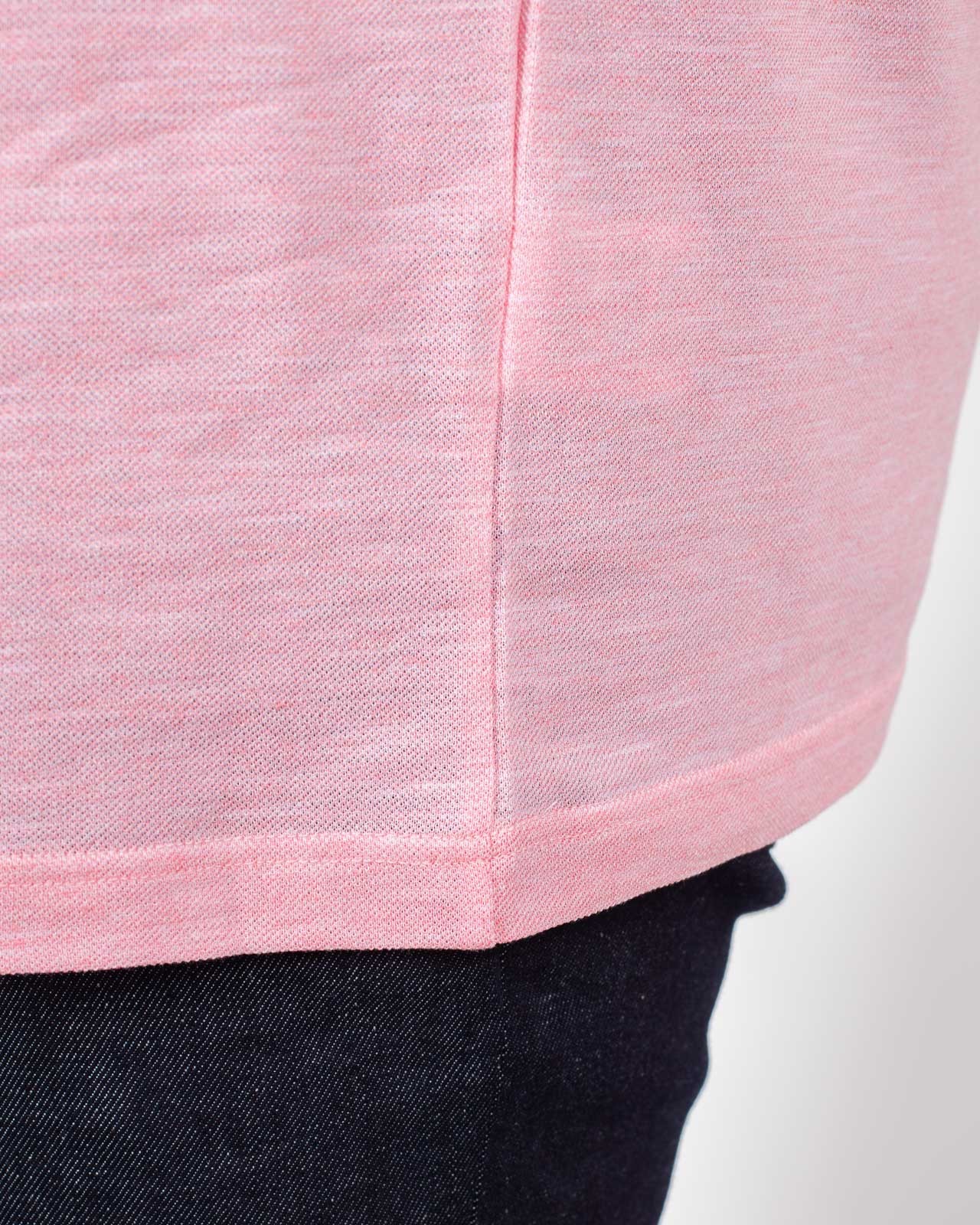 Polo flammé grande taille rose saumon