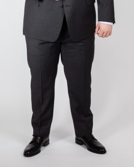 Pantalon de costume armuré grande taille anthracite