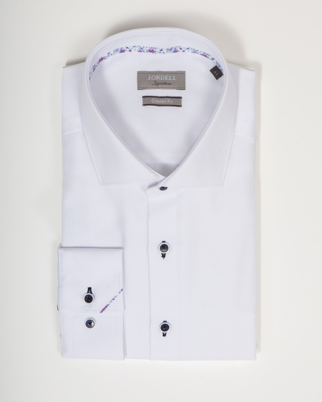 Chemise dobby grande taille blanche - NI