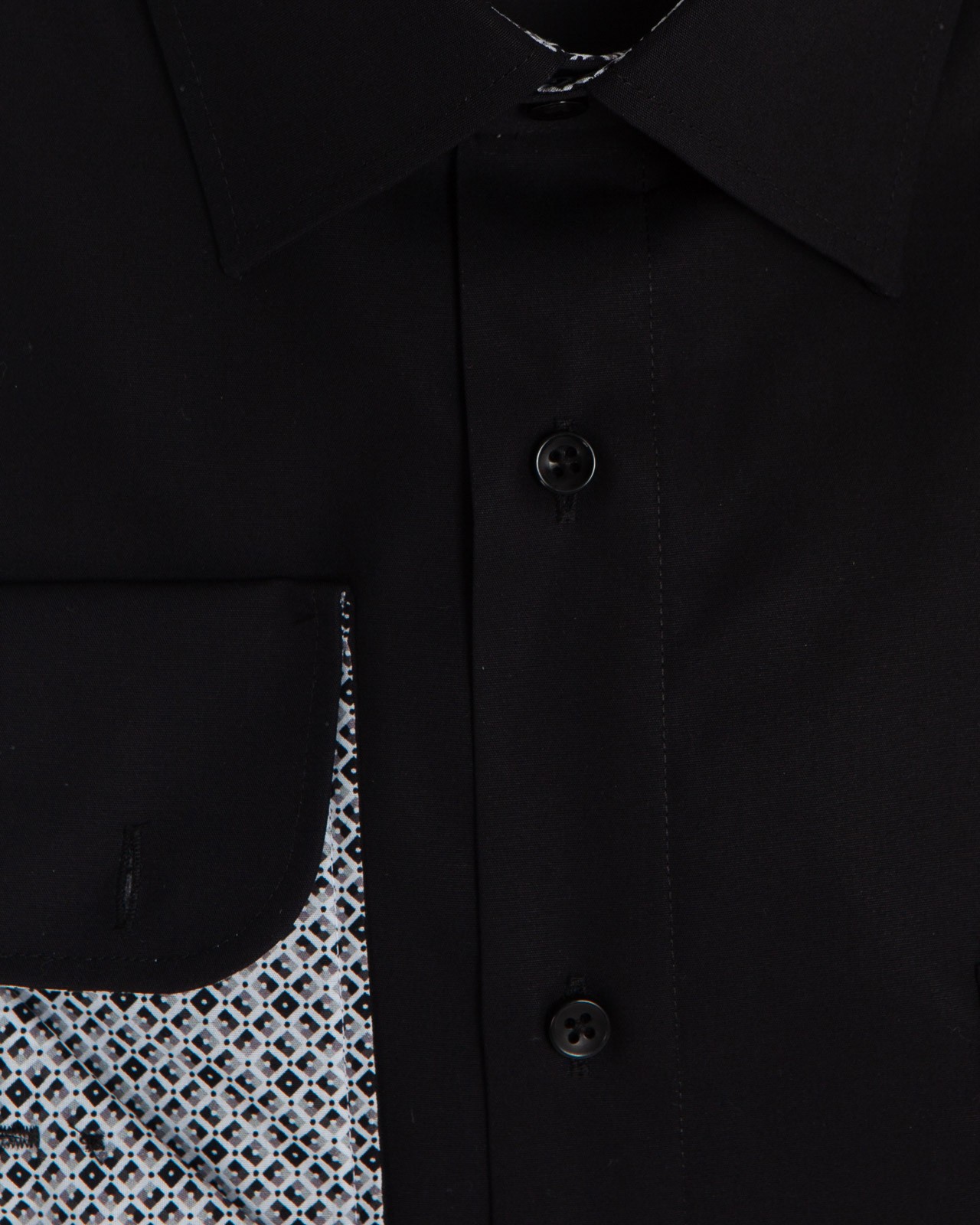 Chemise popeline grande taille noir