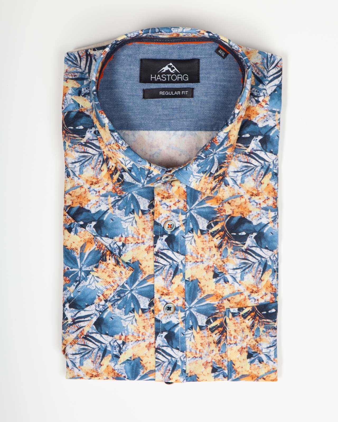 Chemisette à fleurs grande taille jaune