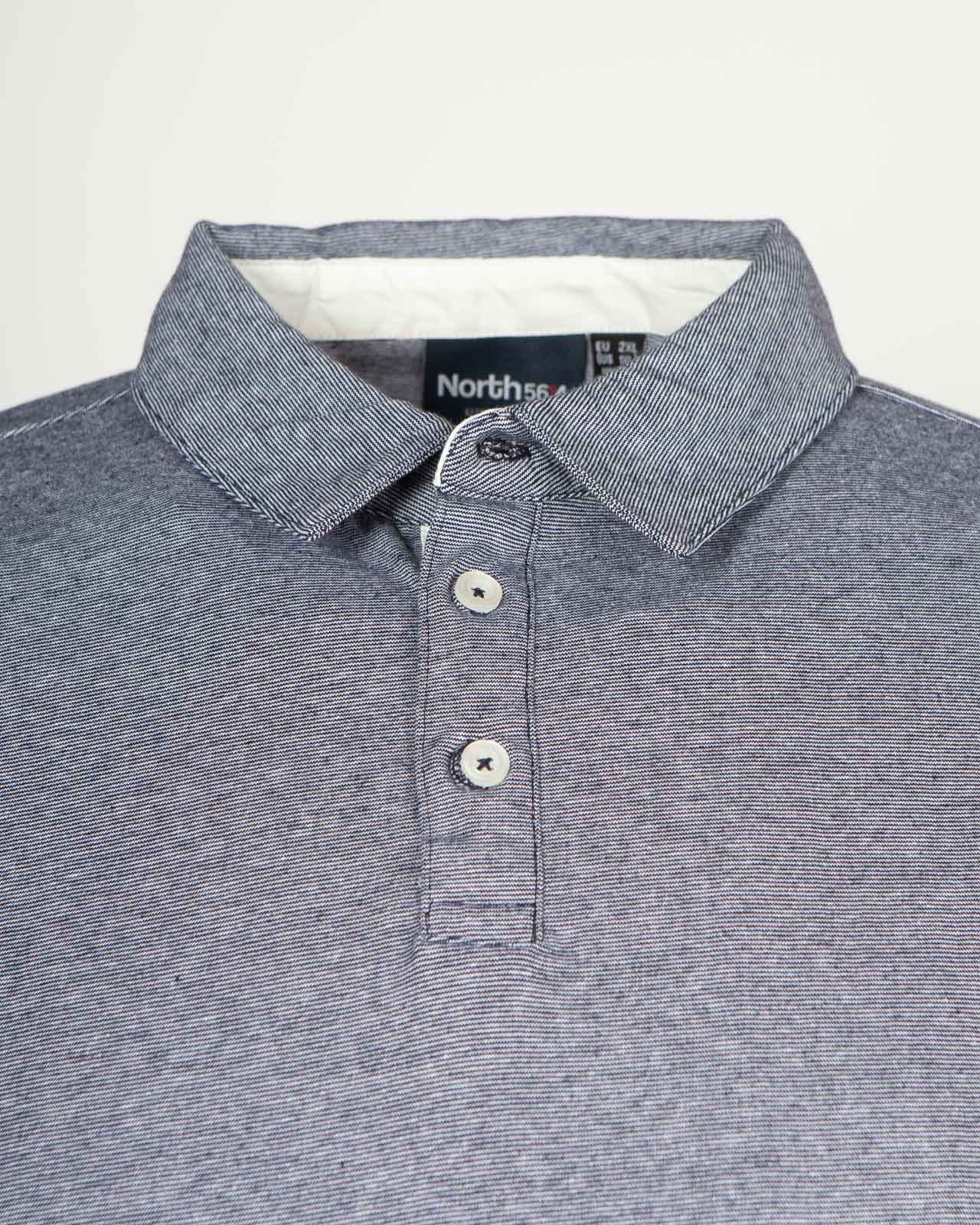 Polo jersey grande taille bleu clair