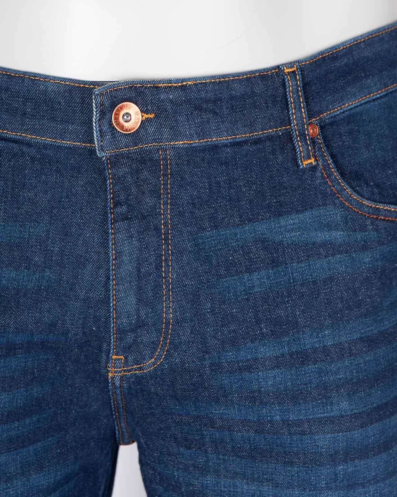 Jean grande taille bleu indigo