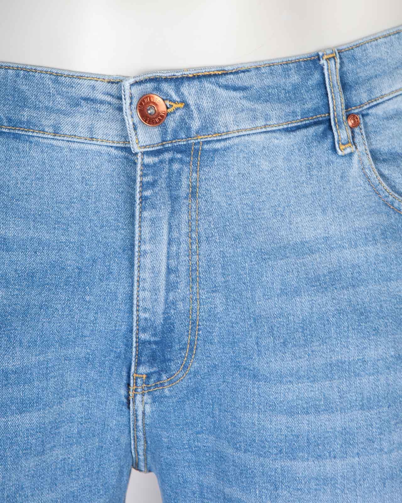 Jean grande taille bleu délavé