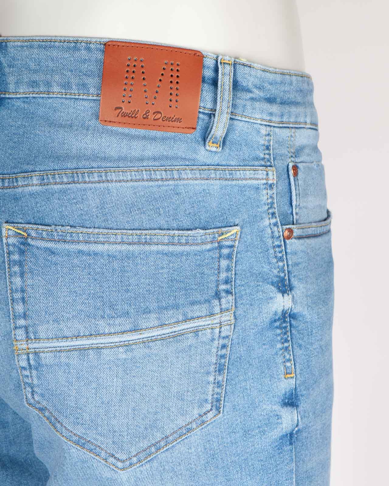 Jean grande taille bleu délavé