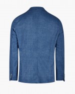 Veste interlock en maille grande taille bleu indigo