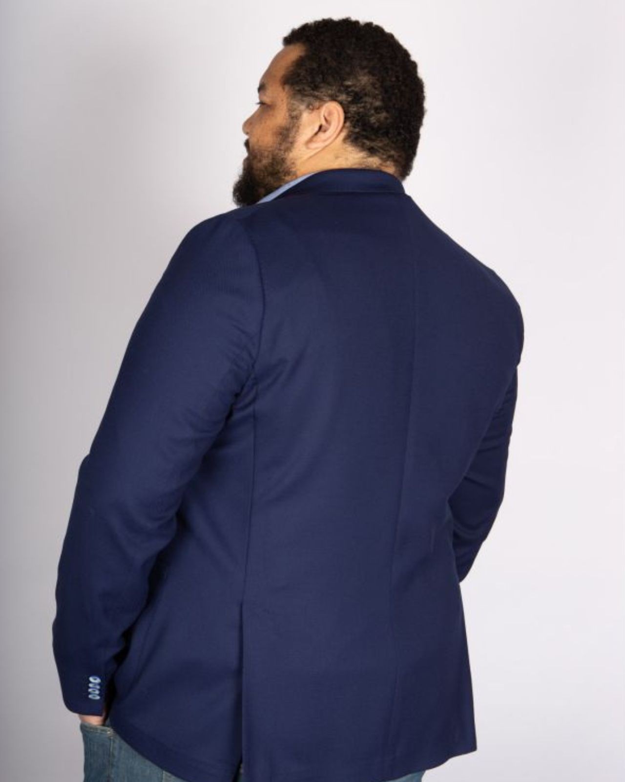 Veste armurée non doublée pour homme grand bleu