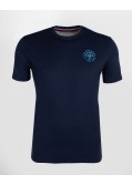 Tee-shirt grande taille flammé bleu marine