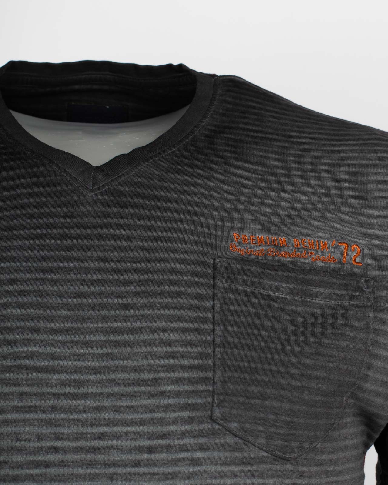 Tee-shirt grande taille rayé noir