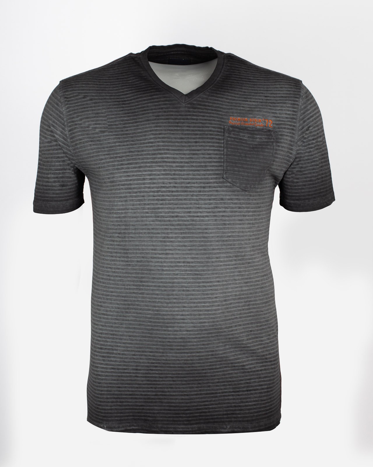 Tee-shirt grande taille rayé noir