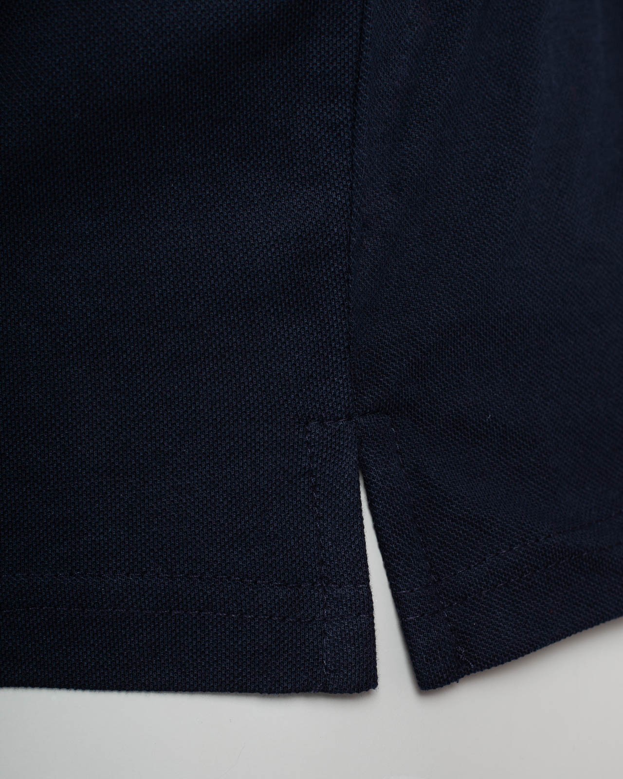 Polo piqué grande taille bleu marine