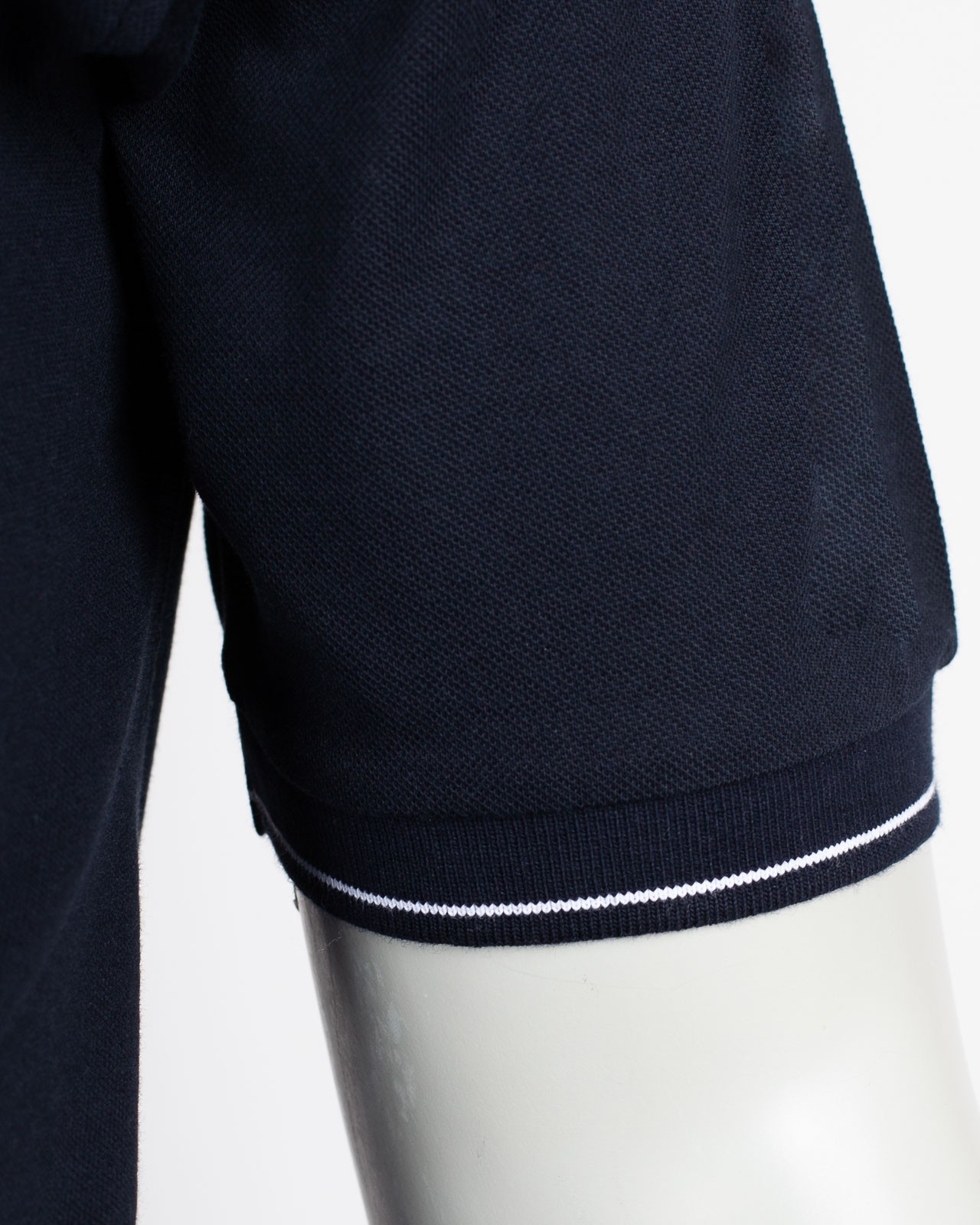 Polo piqué grande taille bleu marine