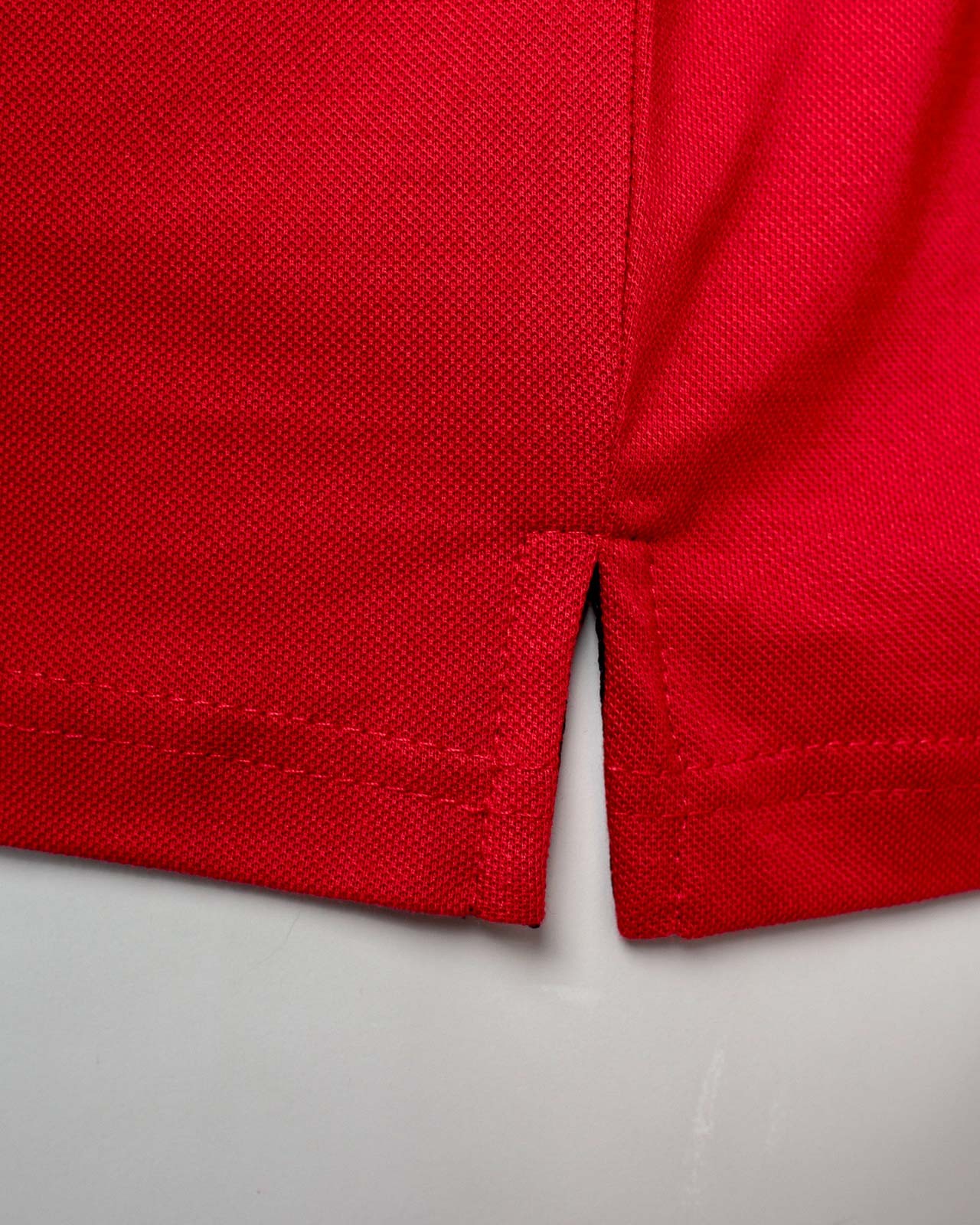Polo piqué grande taille rouge