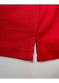 Polo piqué grande taille rouge